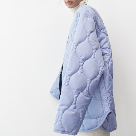 ZARA OVERSIZED QUILTED JACKET - Picture 2 of 9
